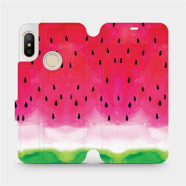 Flipové pouzdro Mobiwear - Xiaomi Mi A2 Lite - V086S Melounek