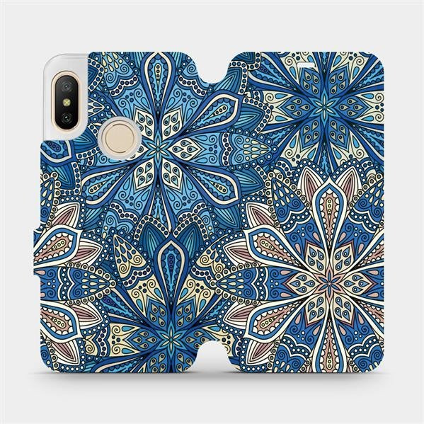 Flipové pouzdro Mobiwear - Xiaomi Mi A2 Lite - V108P Modré mandala květy