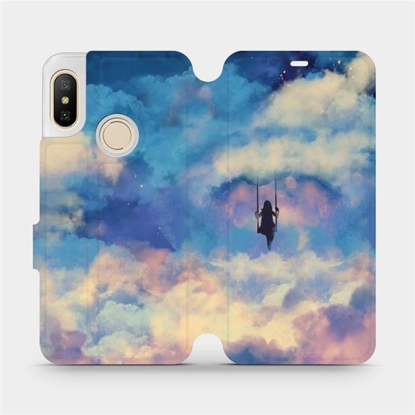Flipové pouzdro Mobiwear - Xiaomi Mi A2 Lite - MR09S Dívka na houpačce v oblacích