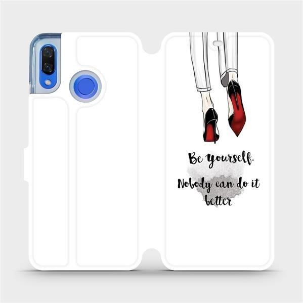Flipové pouzdro Mobiwear - Huawei Nova 3 - M046P Be yourself