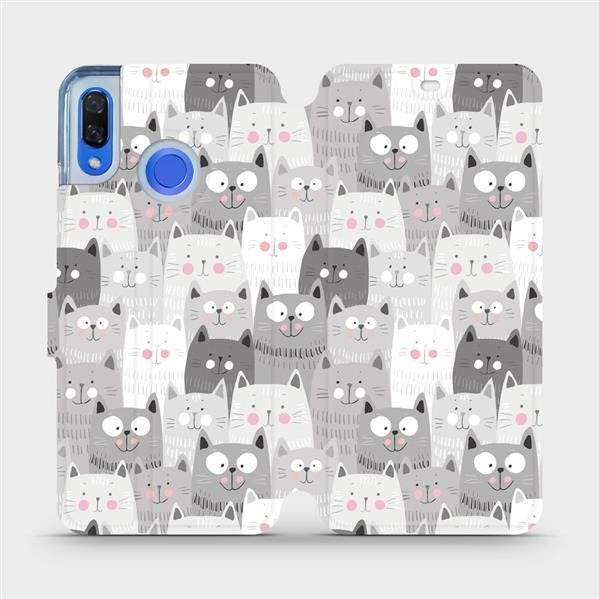 Flipové pouzdro Mobiwear - Huawei Nova 3 - M099P Kočičky