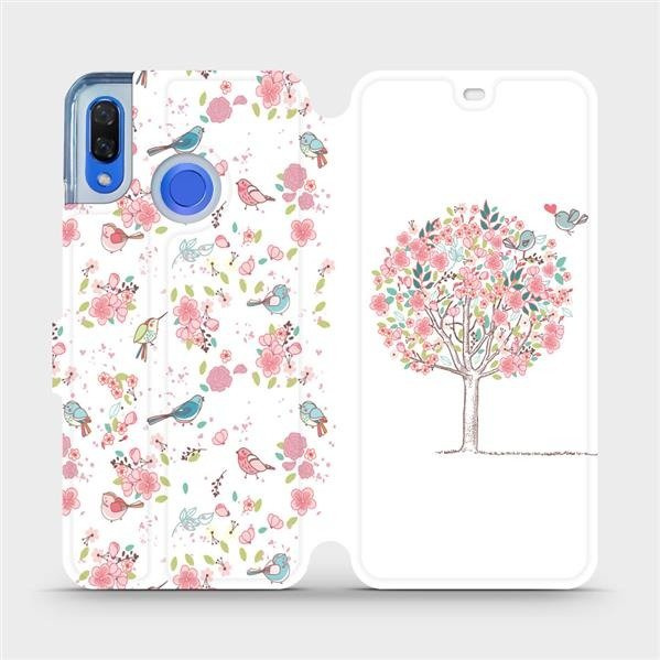 Flipové pouzdro Mobiwear - Huawei Nova 3 - M120S Strom a ptáčci