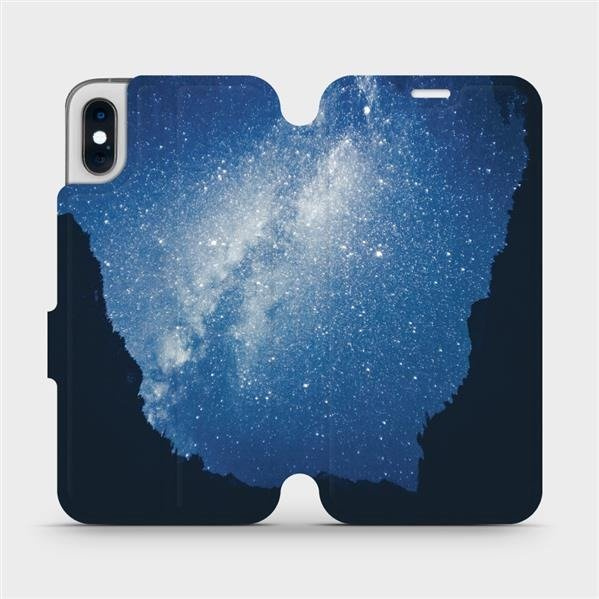 Flipové pouzdro Mobiwear - Apple iPhone XS - M146P Galaxie