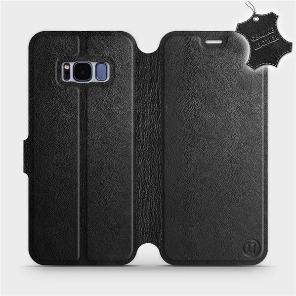 Kožené flip pouzdro Mobiwear - Samsung Galaxy S8 - Černé