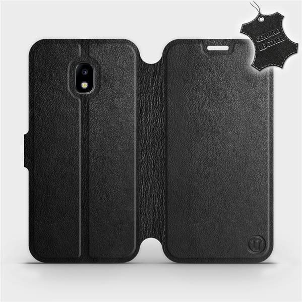 Kožené flip pouzdro Mobiwear - Samsung Galaxy J3 2017 - Černé