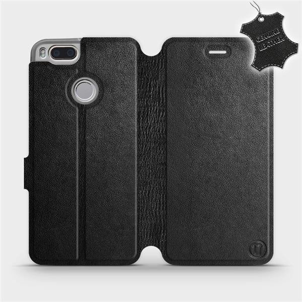Kožené flip pouzdro Mobiwear - Xiaomi Mi A1 - Černé