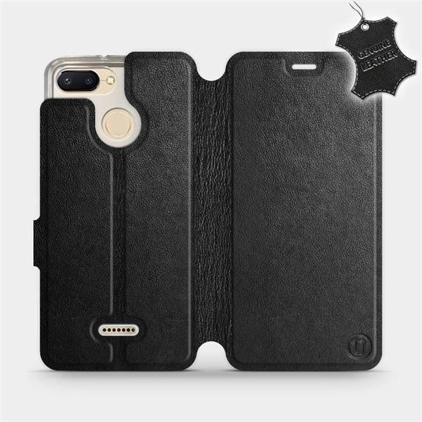 Kožené flip pouzdro Mobiwear - Xiaomi Redmi 6 - Černé