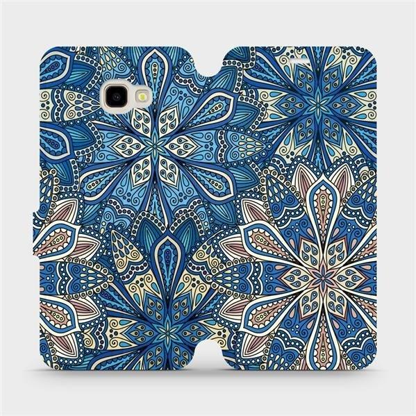 Flipové pouzdro Mobiwear - Samsung Galaxy J4 Plus 2018 - V108P Modré mandala květy