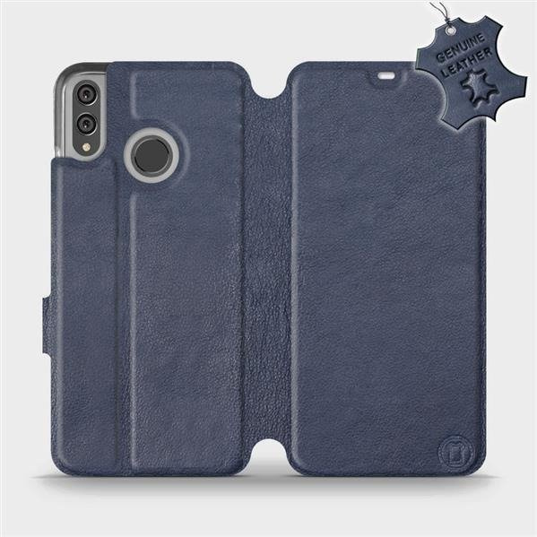 Kožené flip pouzdro Mobiwear - Honor 8X - Modré