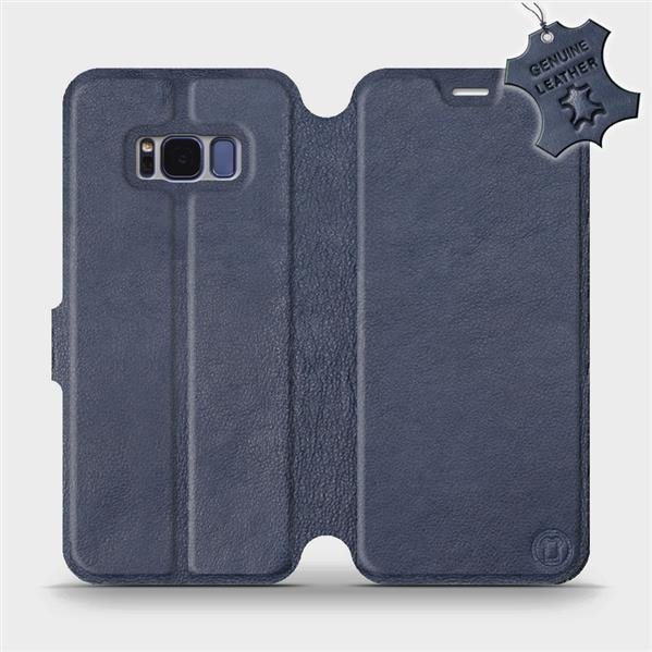 Kožené flip pouzdro Mobiwear - Samsung Galaxy S8 - Modré