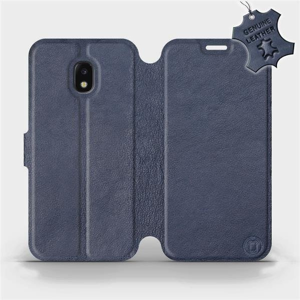 Kožené flip pouzdro Mobiwear - Samsung Galaxy J3 2017 - Modré