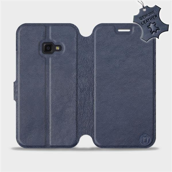 Kožené flip pouzdro Mobiwear - Samsung Xcover 4 - Modré