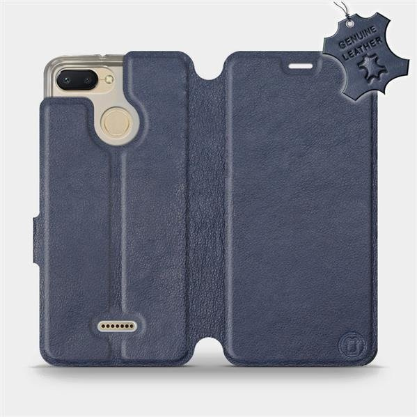 Kožené flip pouzdro Mobiwear - Xiaomi Redmi 6 - Modré