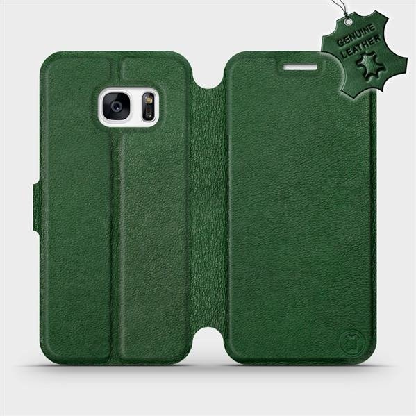 Kožené flip pouzdro Mobiwear - Samsung Galaxy S7 - Zelené