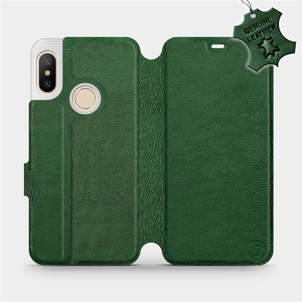 Kožené flip pouzdro Mobiwear - Xiaomi Mi A2 Lite - Zelené