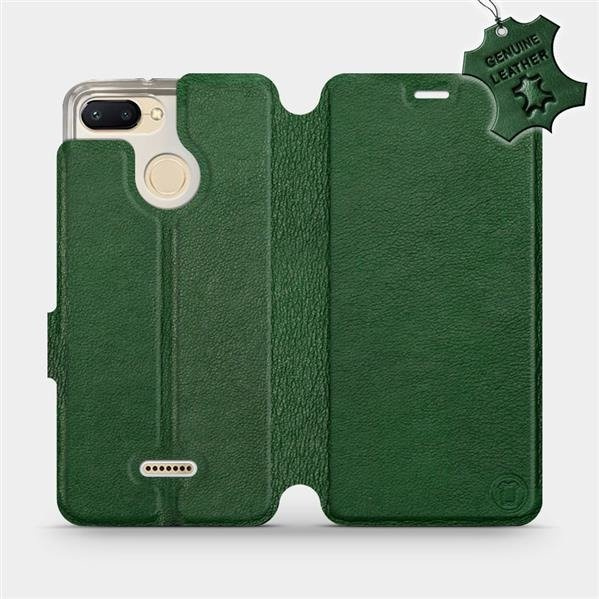 Kožené flip pouzdro Mobiwear - Xiaomi Redmi 6 - Zelené