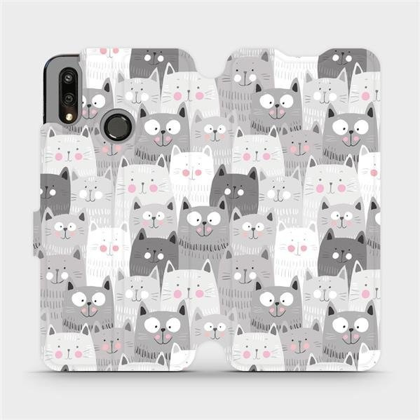Flipové pouzdro Mobiwear - Huawei P Smart 2019 - M099P Kočičky