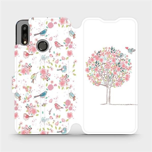 Flipové pouzdro Mobiwear - Huawei P Smart 2019 - M120S Strom a ptáčci