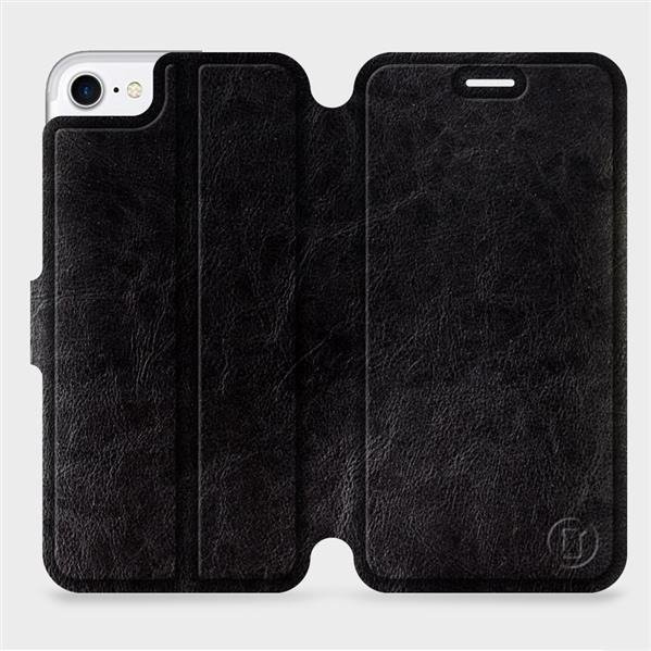 Flipové pouzdro Mobiwear - Apple iPhone 8 - Černé a šedé