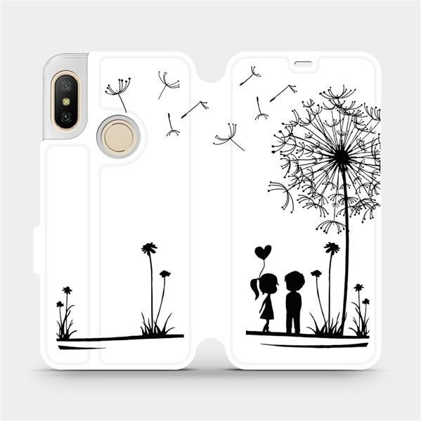 Flipové pouzdro Mobiwear - Xiaomi Mi A2 Lite - MH16P Dvojice s pampeliškou