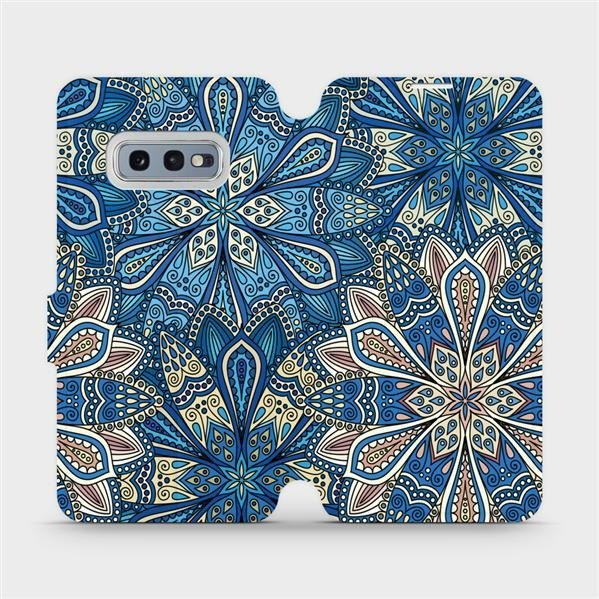 Flipové pouzdro Mobiwear - Samsung Galaxy S10e - V108P Modré mandala květy