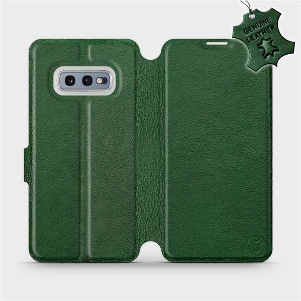 Kožené flip pouzdro Mobiwear - Samsung Galaxy S10e - Zelené