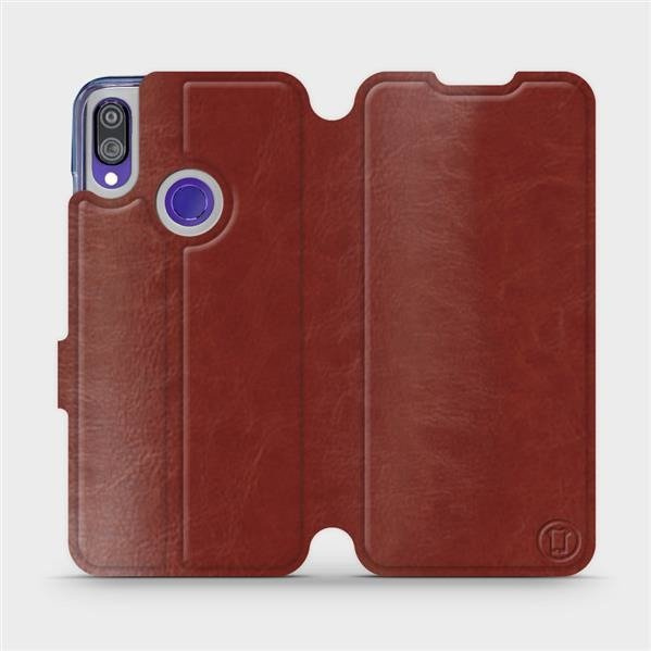 Flipové pouzdro Mobiwear - Xiaomi Redmi Note 7 - Hnědé a šedé