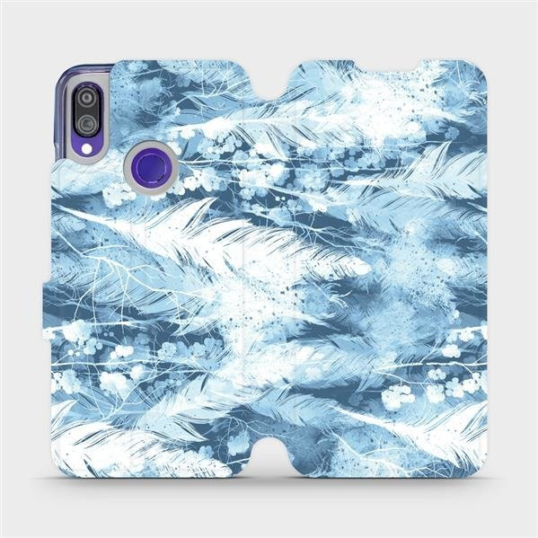 Flipové pouzdro Mobiwear - Xiaomi Redmi Note 7 - M058S Světle modrá horizontální pírka