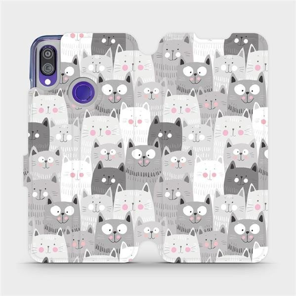 Flipové pouzdro Mobiwear - Xiaomi Redmi Note 7 - M099P Kočičky