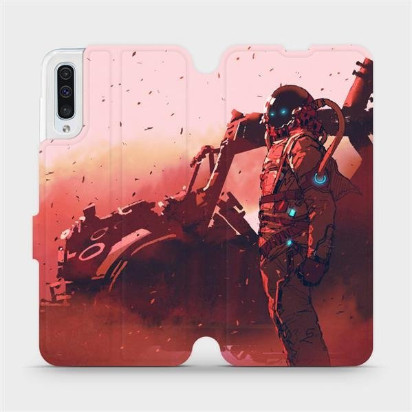 Flipové pouzdro Mobiwear - Samsung Galaxy A50 - MA09S Průzkumník s červeným vozítkem