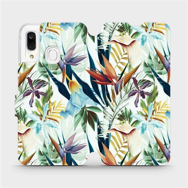 Flipové pouzdro Mobiwear - Samsung Galaxy A40 - M071P Flóra