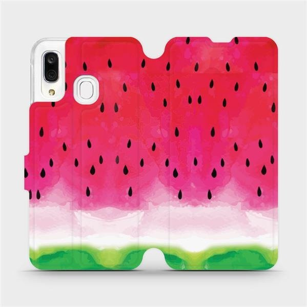 Flipové pouzdro Mobiwear - Samsung Galaxy A40 - V086S Melounek