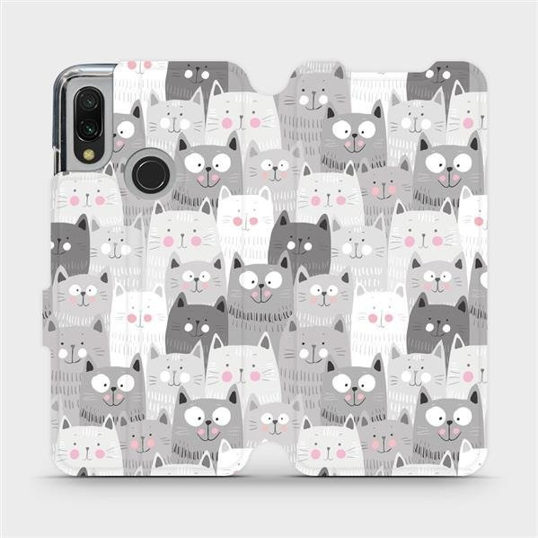 Flipové pouzdro Mobiwear - Xiaomi Redmi 7 - M099P Kočičky