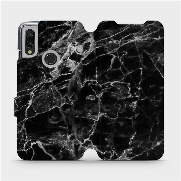 Flipové pouzdro Mobiwear - Xiaomi Redmi 7 - V056P Černý mramor