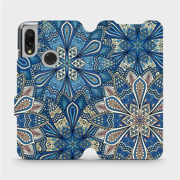 Flipové pouzdro Mobiwear - Xiaomi Redmi 7 - V108P Modré mandala květy