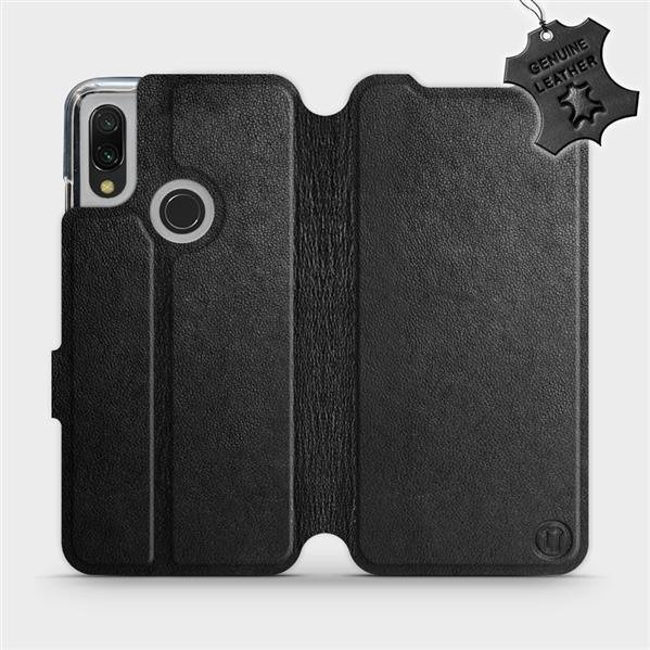 Kožené flip pouzdro Mobiwear - Xiaomi Redmi 7 - Černé