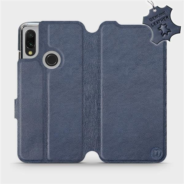 Kožené flip pouzdro Mobiwear - Xiaomi Redmi 7 - Modré