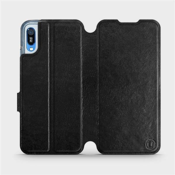 Flipové pouzdro Mobiwear - Huawei Y6 2019 - Černé a šedé