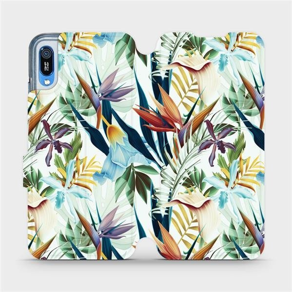 Flipové pouzdro Mobiwear - Huawei Y6 2019 - M071P Flóra