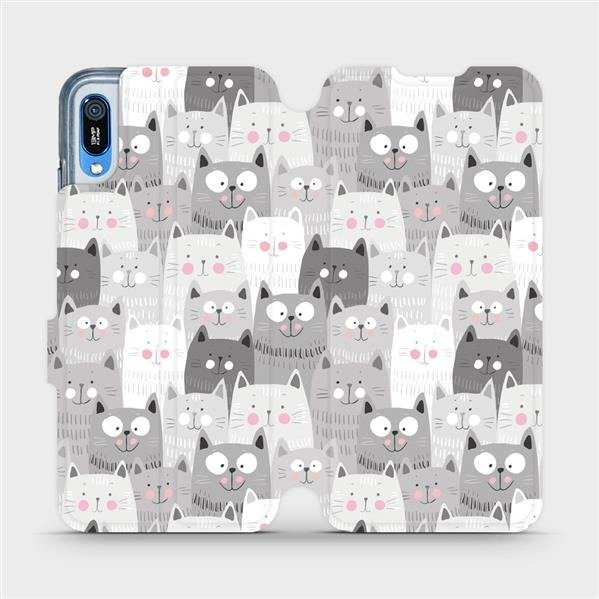 Flipové pouzdro Mobiwear - Huawei Y6 2019 - M099P Kočičky