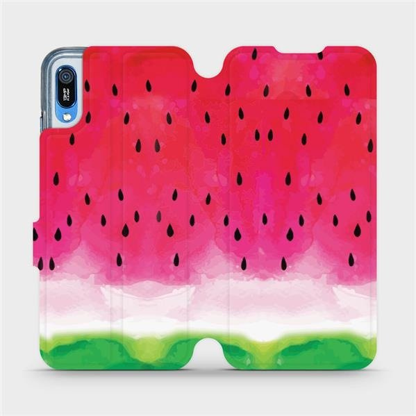 Flipové pouzdro Mobiwear - Huawei Y6 2019 - V086S Melounek