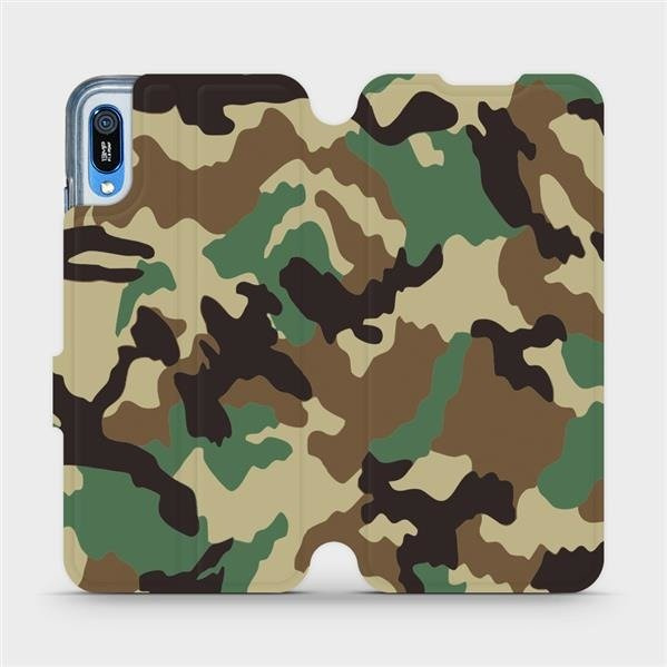 Flipové pouzdro Mobiwear - Huawei Y6 2019 - V111P Maskáče