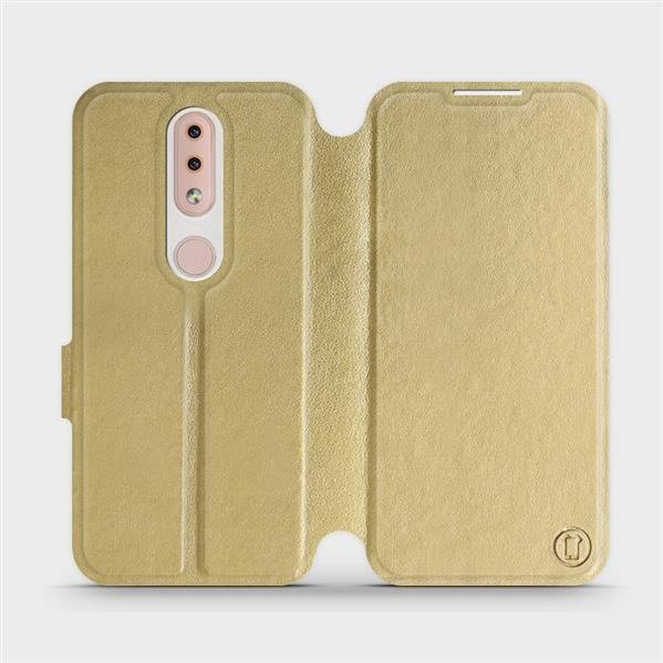 Flipové pouzdro Mobiwear - Nokia 4.2 - Zlatavé a šedé
