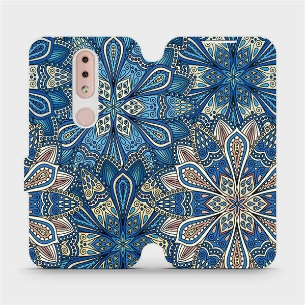 Flipové pouzdro Mobiwear - Nokia 4.2 - V108P Modré mandala květy