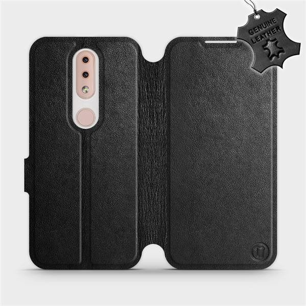 Kožené flip pouzdro Mobiwear - Nokia 4.2 - Černé