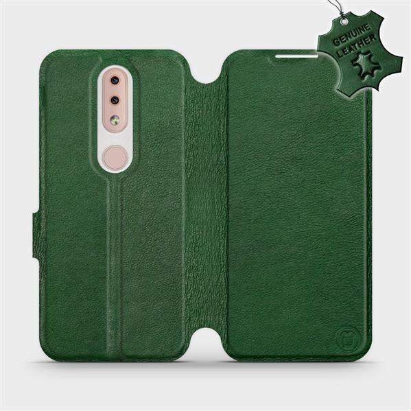 Kožené flip pouzdro Mobiwear - Nokia 4.2 - Zelené