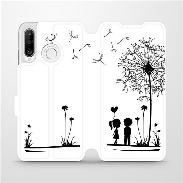 Flipové pouzdro Mobiwear - Huawei P30 Lite - MH16P Dvojice s pampeliškou