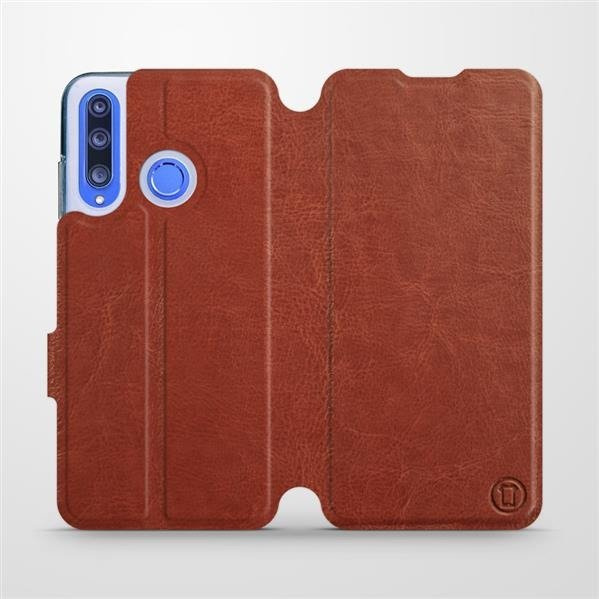 Flipové pouzdro Mobiwear - Honor 20 Lite - Hnědé a šedé - VÝPRODEJ