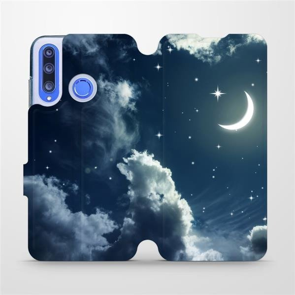 Flipové pouzdro Mobiwear - Honor 20 Lite - V145P Noční obloha s měsícem