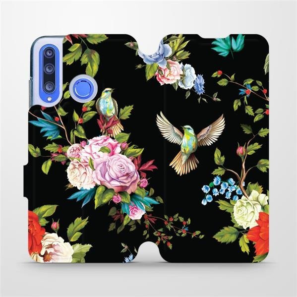 Flipové pouzdro Mobiwear - Honor 20 Lite - VD09S Ptáčci a květy
